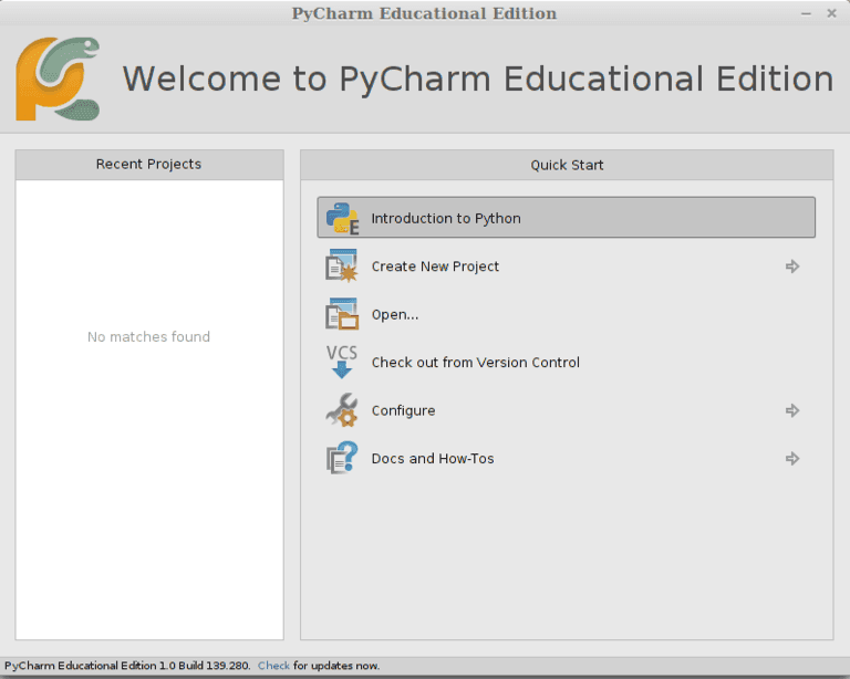 PyCharm: QuickStart